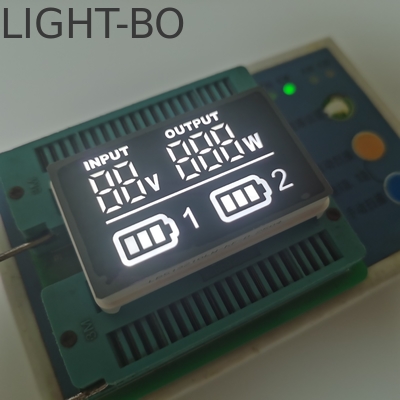 Ultra Cerah Putih Display Led Custom Tujuh Segmen Led Display Untuk Baterai