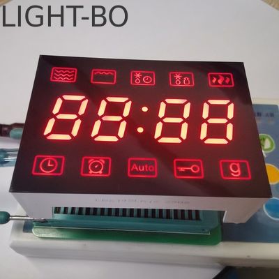 Anode Umum Ultra Bright Red 7 Segmen LED Display 4 Digit Fo Microwave Control