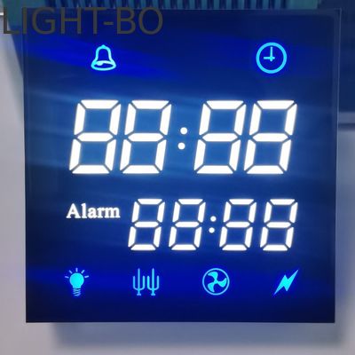 Custom Ultra White / Blue 7 Segment LED Display Common Cathode untuk Digital Oven Timer