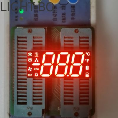 Ultra Bright Red Common Cathode Custom Seven Segment Led Display Untuk Pengendalian Kulkas / Freezer