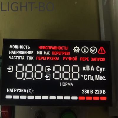 Harga yang bagus Ultra Cerah Putih/Merah Umum Katode Custom Tujuh Segmen Led Tampilan Untuk Sistem Daya Uninterruptible UPS on line