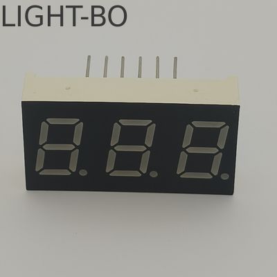Triple Digit 0.4inch 7 Segmen LED Tampilan Kuning Umum Anode