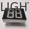Ultra terang Merah Anode Umum 20mm Putih 2 Digit 7 Segmen LED Display