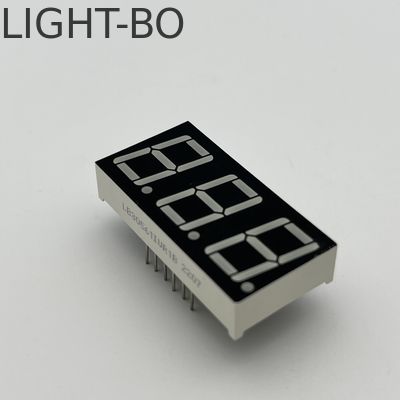 Harga yang bagus Display LED Permukaan Merah Ultra Cerah 7 Segmen 3 digit 14.2mm untuk Pengontrol Suhu on line