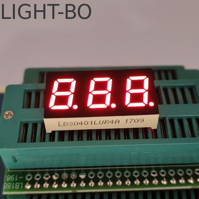 Harga yang bagus 0.4in CC 3-digit 7-Seg LED, Ultra Bright Red Display untuk Indikator Temp on line