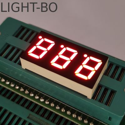 Harga yang bagus LED 7-Seg 3-Digit 0.4in CA, Tampilan Merah Sangat Terang untuk Indikator Suhu on line