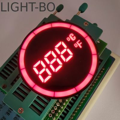 Pengontrol tampilan suhu LED 7 segmen Anode Umum Bulat
