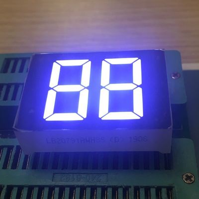 Anoda Umum 20mm 2 Digit 7 Segmen Tampilan LED Putih Ultra Terang untuk Pemanas Air Digital