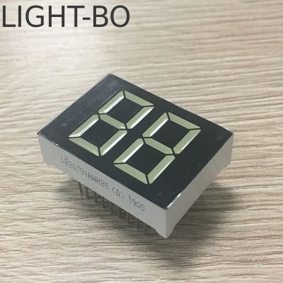 Harga yang bagus 20mm Warna Putih 2 Digit 7 Segmen LED Tampilan untuk Pemanas Air Digital on line