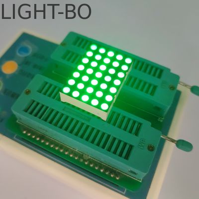 3mm 5 X 7 DOT Matrix Pure Green LED Display untuk Digital Time Zone Clock Indicator