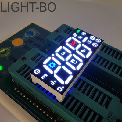 Harga yang bagus Putih/biru/hijau/merah 3 digit 17mm 7 Segmen LED Tampilan anode umum untuk pengontrol kulkas on line