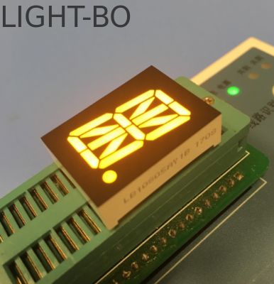 Harga yang bagus 0.8inch 16 Segment Alphanumeric LED Display Yellow Single Digit Common Anode For Elevator Indicator on line