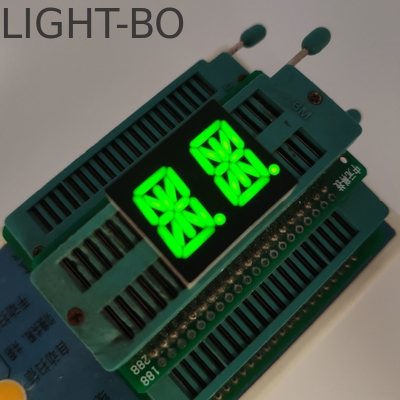 Common Cathode Alphanumeric LED Display 2 Digit 13.8mm 14 Segmen