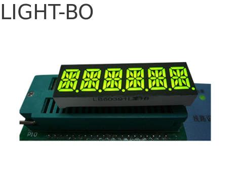 Harga yang bagus Custom super hijau 0,39 inci 6 digit 14 segmen dipimpin tampilan untuk panel instrumen on line