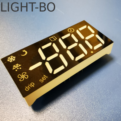 Harga yang bagus Display LED Multicolor Triple Digit 7 Segmen yang Disesuaikan untuk Panel Kontrol Kulkas on line