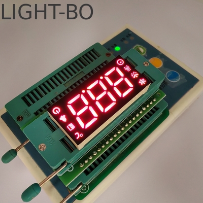 Merah 3 digit umum katode 7 segmen LED Tampilan untuk pengontrol kulkas