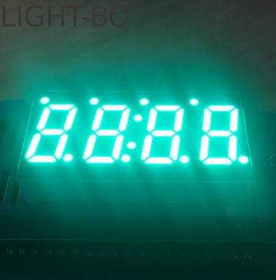 Hijau Murni 0,49 inci 4 digit 7 Segmen LED Tampilan Katode Umum untuk Pengontrol Suhu