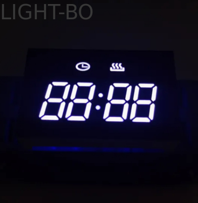 Hijau Murni 0,49 inci 4 digit 7 Segmen LED Tampilan Katode Umum untuk Pengontrol Suhu