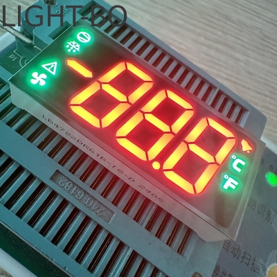 Harga yang bagus Red/Pure Green LED Display 7 Segment 17mm common cathode for Digital Refrigeration Systems on line