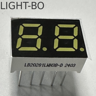 Harga yang bagus Super Cerah Putih 2 Digit 7mm 7 Segmen LED Tampilan Katode Umum untuk Peralatan Rumah Tangga on line