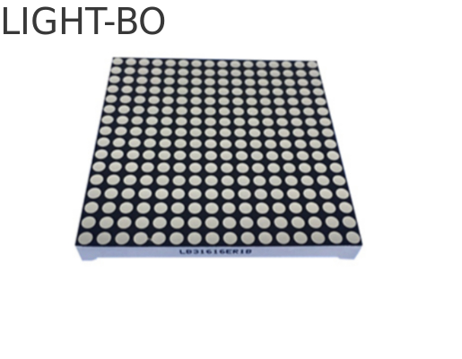 Harga yang bagus Tampilan LED matriks dot 3mm Merah super terang 16 x 16 Katoda Baris Anoda Kolom untuk Layar Tampilan on line