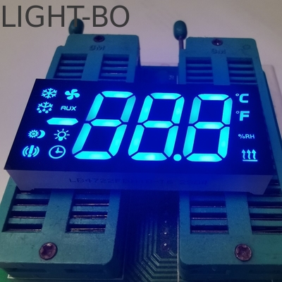 Harga yang bagus Ultra Bright Blue Triple Digit 7 Segment LED Display Common Cathode for Refrigerator Controller on line