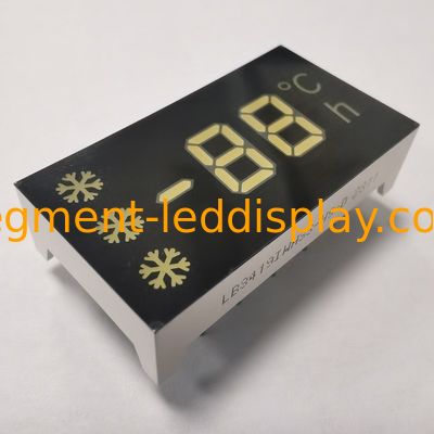 Tampilan LED 7-Segmen 0,32 inci (8,2mm), Putih Sangat Terang, Anoda Umum untuk Kontrol Kulkas & Peralatan Rumah Tangga