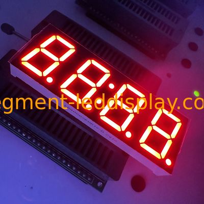 Unit tampilan jam LED 4-digit Ultra Red dengan visibilitas tinggi