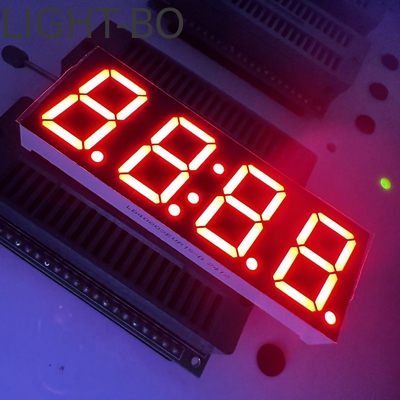 Harga yang bagus Unit tampilan jam LED 4-digit Ultra Red dengan visibilitas tinggi on line