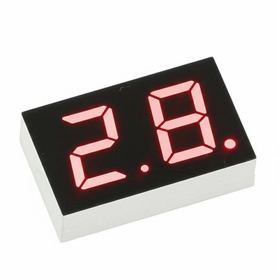 Harga yang bagus Custom Made High Bright Red 2 Digit 7mm 7 Segment LED Display dengan Cathode Umum untuk Peralatan Rumah Tangga on line