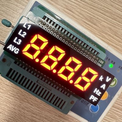 Customized Ultra White/Red 4 Digit 7 Segment LED Display module common anode for electrical meter panel