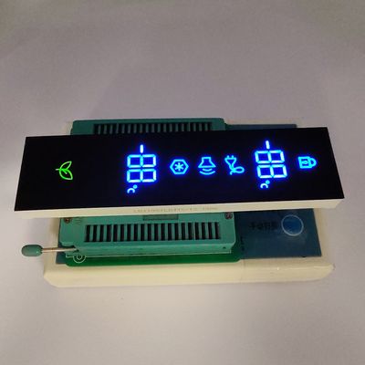 Ultra Blue/Green Common Cathode 7-Segment LED Display untuk pengontrol kulkas