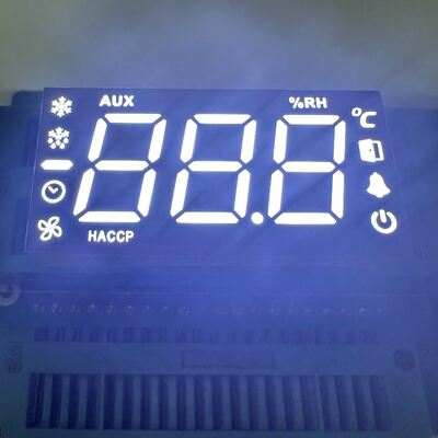 Harga yang bagus Tampilan LED 7 Segmen Katoda Umum Putih Ultra Terang 3 Digit yang Disesuaikan dengan Tanda Minus untuk Kontrol Suhu on line