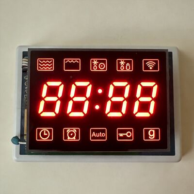 Tampilan LED 7 Segmen Katoda Umum Merah Sangat Terang 4 Digit untuk Microwave Digital