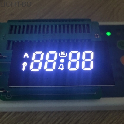 Tampilan Segmen Ultra Putih 4 Digit Tujuh Disesuaikan IC Kompatibel Untuk Oven Timer
