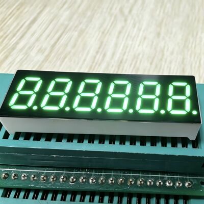 Pure Green 6-digit 0,36-inci 7 Segmen LED Display, Banyak Digunakan untuk Panel Instrumen