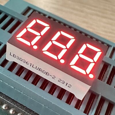 Anode Umum Super Bright Amber 7 Segmen 3 Digit 9,2mm LED Display untuk Panel Meter