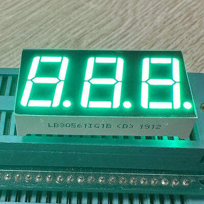 Harga yang bagus Display LED Katode Umum Ultra Cerah Putih Abu-abu Permukaan 7 Segmen 3digit 14.2mm untuk Pengontrol Suhu on line