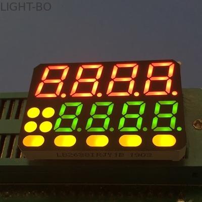 Indikator Suhu 8 Digit Tampilan LED 7 Segmen Desain Kustom Warnawarni
