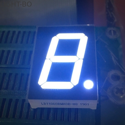 Harga yang bagus Layar Led Tujuh Segmen Digit Tunggal 1 Inch Ultra Putih Untuk Indikator Numerik Digital on line
