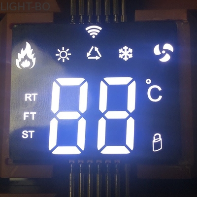 Ultra Thin Custom LED Display SMD Putih 7 Segmen Untuk Kontroler AC
