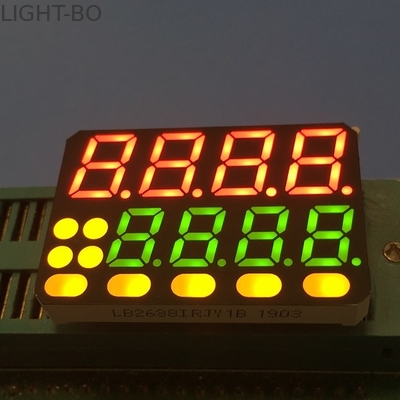 Dua Baris Layar LED Kustom 8 Digit 7 Segmen Pengontrol Suhu Diterapkan