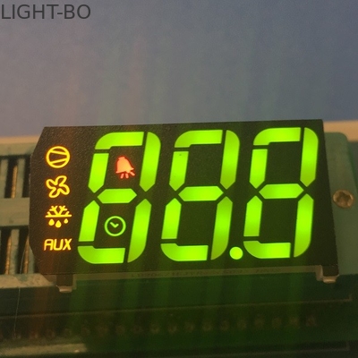 Desain khusus Multicolour Triple digit 7 segmen tampilan led untuk kontrol kulkas