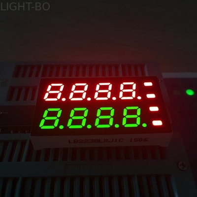 Dual Color 8 Digit 7 Segmen LED Display Intensitas Bercahaya Tinggi Perakitan Mudah