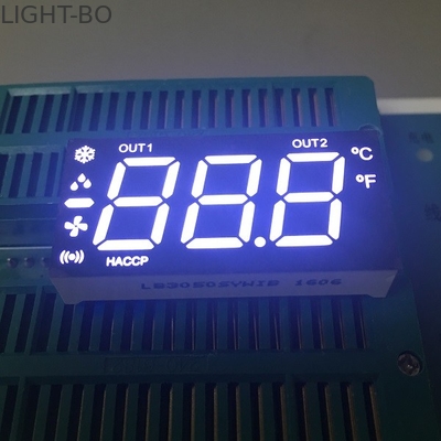 Tampilan Segmen Ultra Putih Common Cathode 7, Led Mobile Billboard 80-100mcd