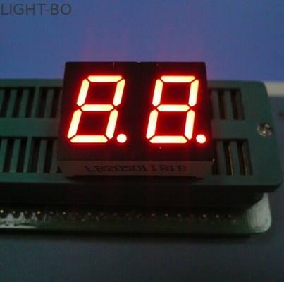 Harga yang bagus Multiplexed Dual Digit Tujuh Segmen LED Display Dual Digit Sudut Pandang Lebar Untuk Indikator Jam on line