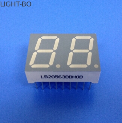 RoHS Compliant 2 digit 7 Segmen LED Display Common Anode Perakitan Mudah Ultra Bright