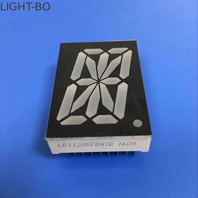0.8 inch 16 Segmen Layar Alfanumerik Super Bright Merah Untuk Panel Instrumen