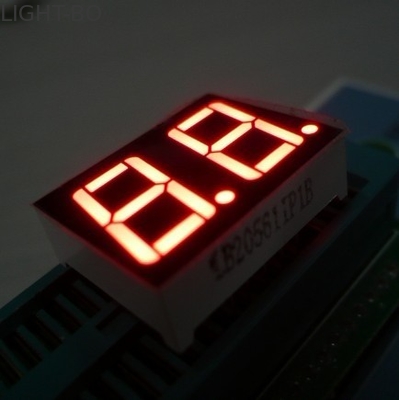 2 Digit 7 Segmen Led Display, 0,39 Inch Multi Color 7 Segmen Tampilan CC / CA Polaritas