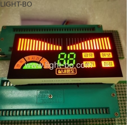 Desain kustom 3 warna 7 segmen layar LED untuk panel kontrol AC